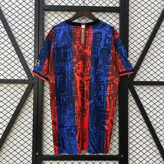 2025/2026 Barcelona Jointly Signed Red and blue Football Shirt