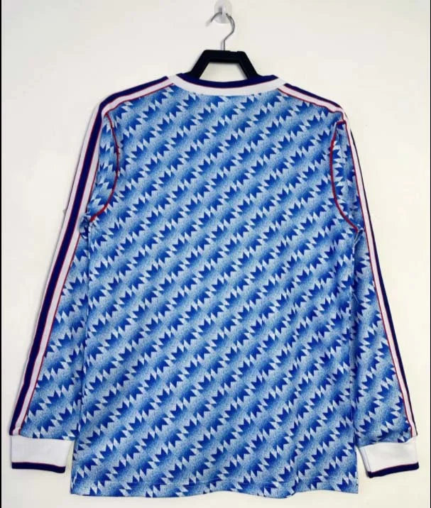 1990/1992 Retro Long Sleeve Manchester United Away Football Shirt
