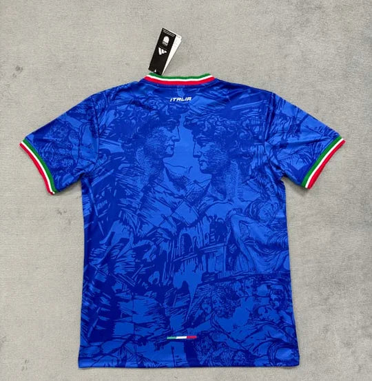 2025 Italy Training Wear Blue Football Shirt