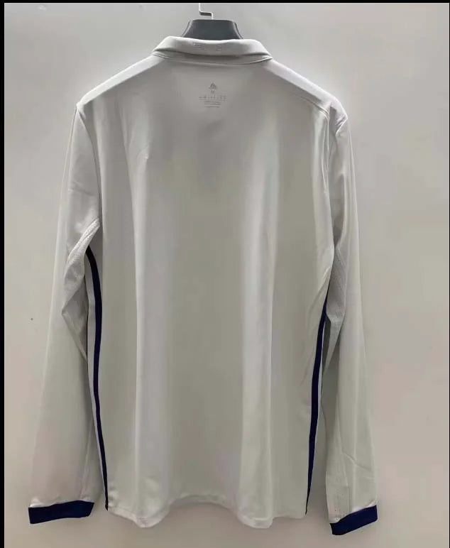 2016/2017 Retro Long Sleeve Real Madrid Home Football Shirt