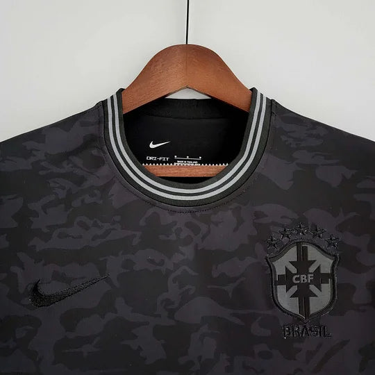 2022 Brazil Special Edition all black Soccer Jersey