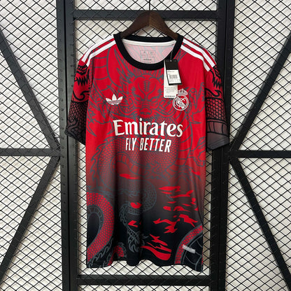 2024/2025 Real Madrid Special Edition Red and black Football Shirt