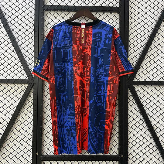 2025/2026 Barcelona Jointly Signed Red and blue Football Shirt