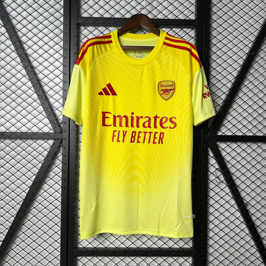 2025/2026 Arsenal Goalkeeper Yellow Football Shirt