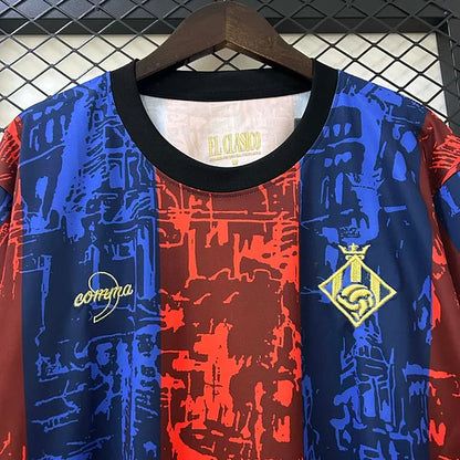 2025/2026 Barcelona Jointly Signed Red and blue Football Shirt