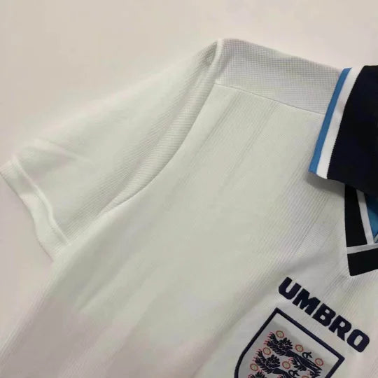 1996 Retro England Home Soccer Jersey