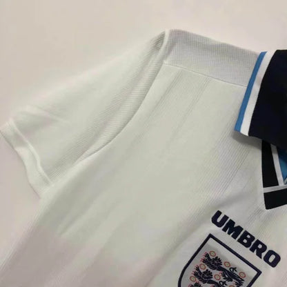 1996 Retro England Home Soccer Jersey
