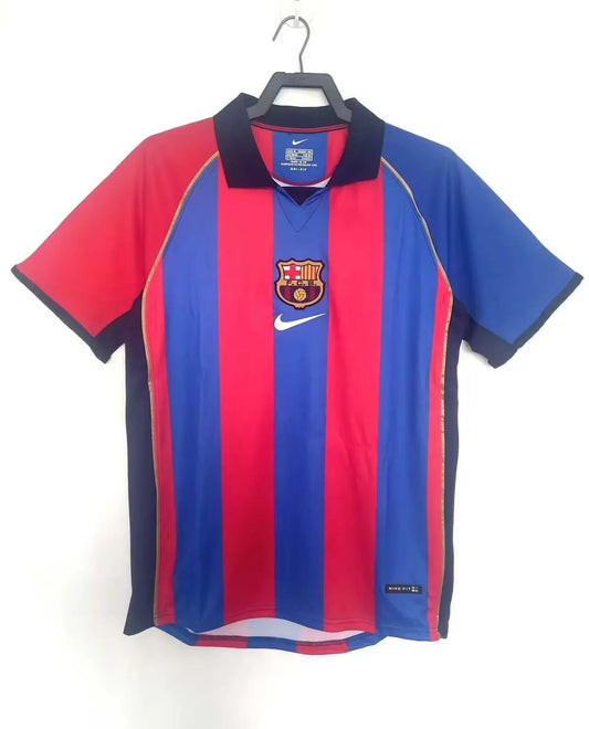 2001/2002 Retro Barcelona Home Football Shirt