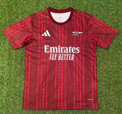2025/2026 Arsenal Pre-Match Suit Red Football Shirt