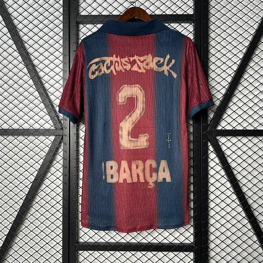2025/2026 Barcelona Travis Scott Joint Edition Polo Shirt Football Shirt