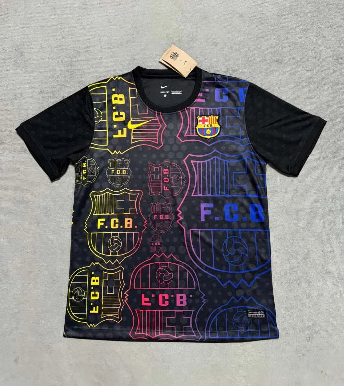 2025/2026 Barcelona Special Edition Black and yellow Football Shirt