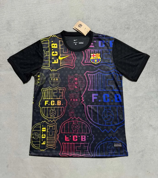 2025/2026 Barcelona Special Edition Black and yellow Football Shirt