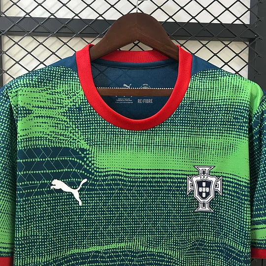 2025 Portugal Training Wear Green Football Shirt
