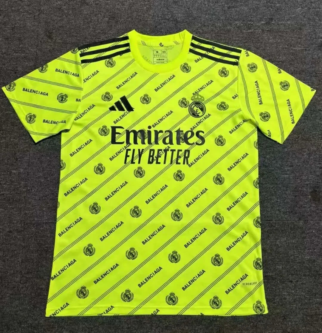 2025/2026 Real Madrid Special Edition Fluorescent Green Football Shirt