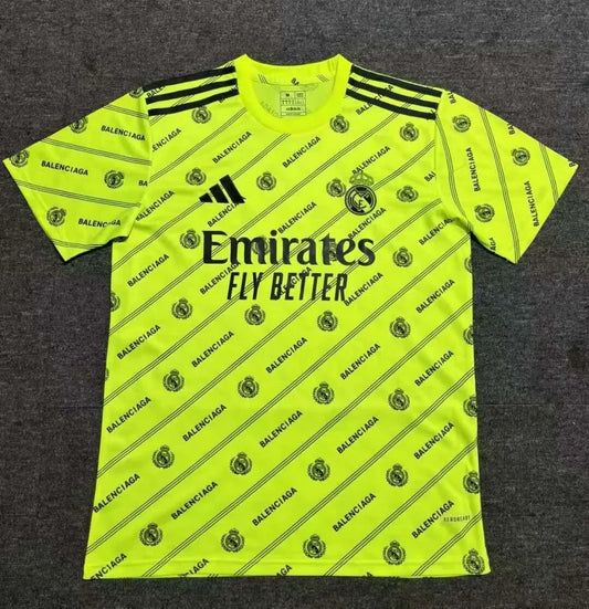 2025/2026 Real Madrid Special Edition Fluorescent Green Football Shirt