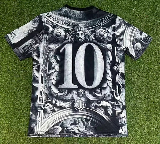 2025/2026 Juventus Pre-Match Suit Black Soccer Jersey