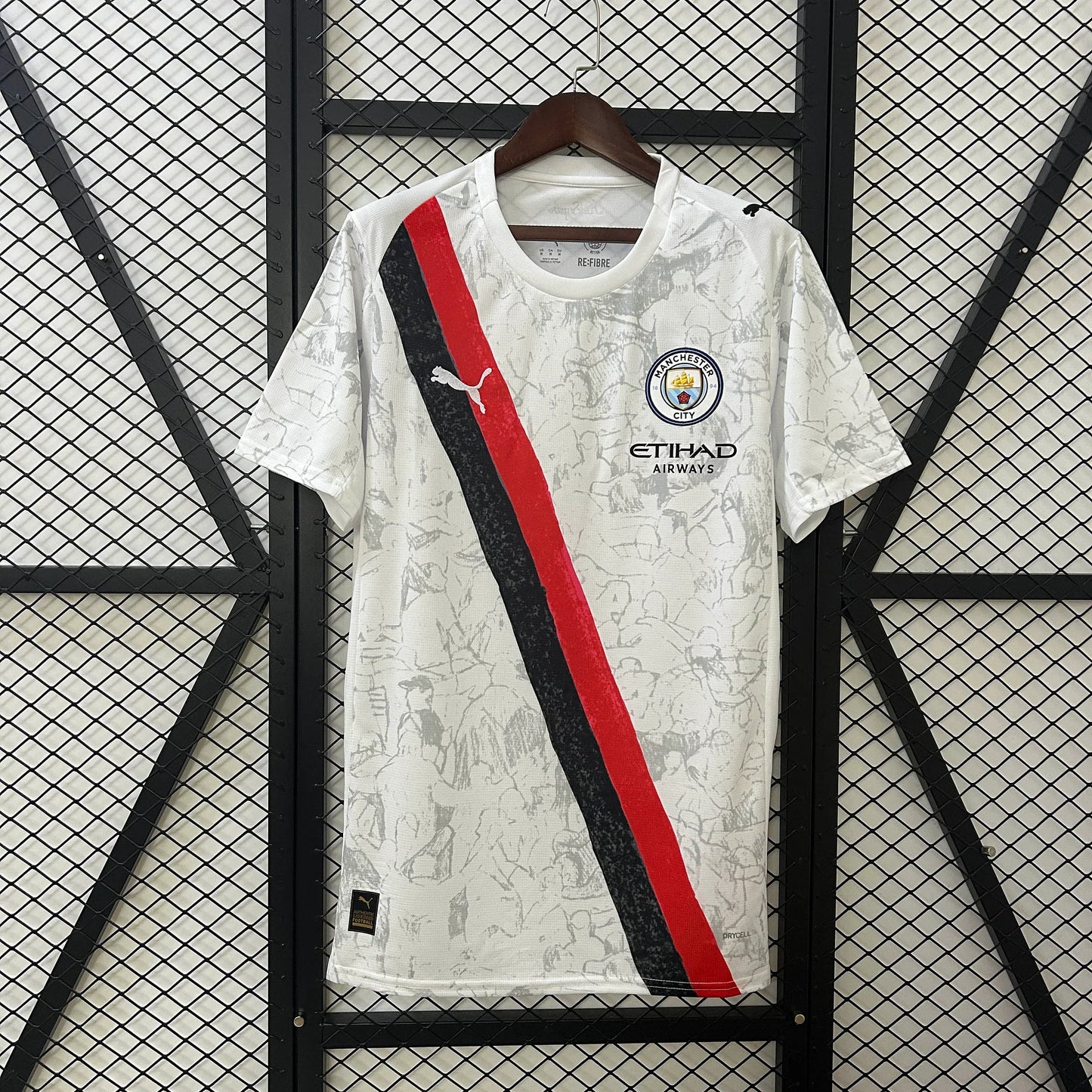 2025/2026 Manchester City KidSuper Joint Edition White Football Shirt