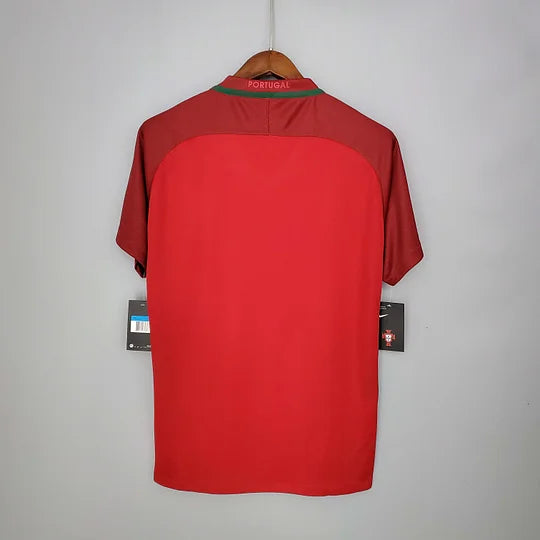 2016 Retro Portugal Home Football Shirt