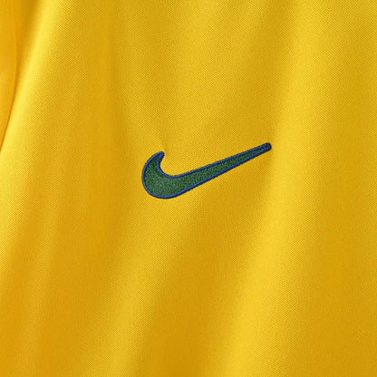 1998 Retro Long Sleeve Brazil Home Football Shirt