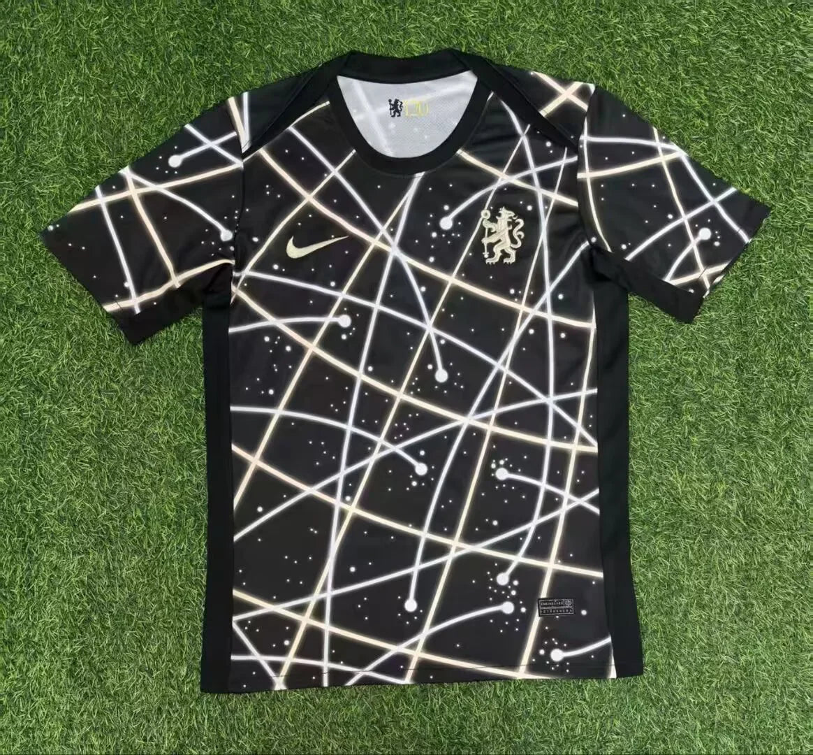 2025/2026 Chelsea Pre Match Training Uniform Black Football Shirt
