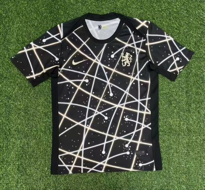 2025/2026 Chelsea Pre Match Training Uniform Black Football Shirt