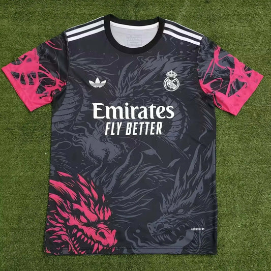 2024/2025 Real Madrid Special Edition Gray Red Football Shirt