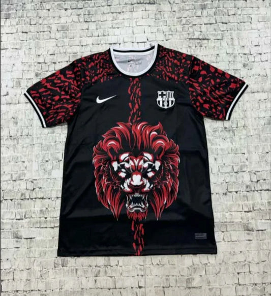 2024/2025 Barcelona Special Edition Black and Red Football Shirt