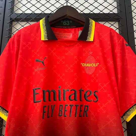 2024/2025 AC Milan Fourth Away Red Soccer Jersey