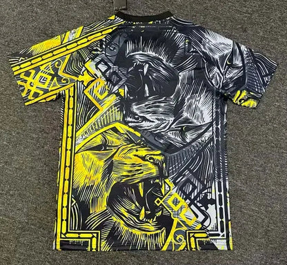 2024/2025 Real Madrid Black and gold lion head Special Edition Football Shirt