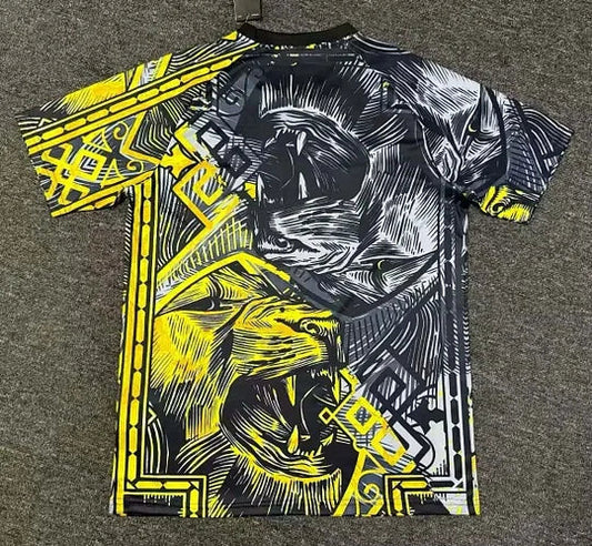 2024/2025 Real Madrid Black and gold lion head Special Edition Football Shirt