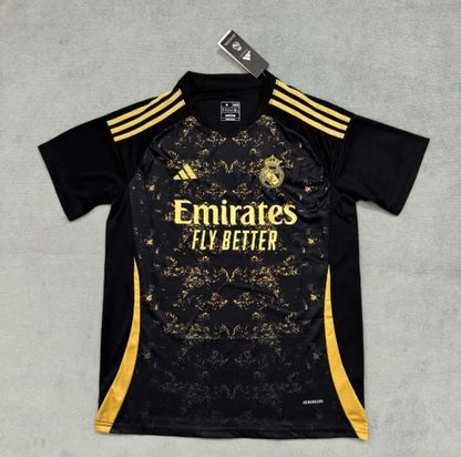 2024/2025 Real Madrid Special Edition Black Gold Football Shirt