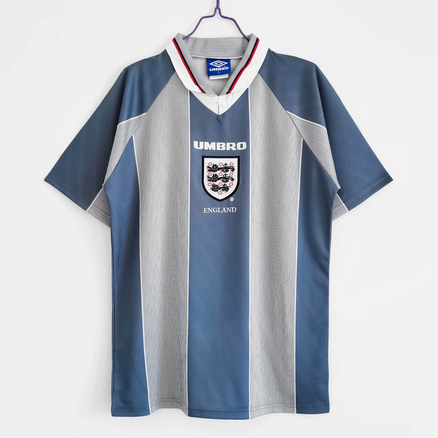 1996 Retro England Away Soccer Jersey