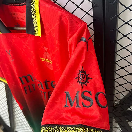 2024/2025 AC Milan Fourth Away Red Soccer Jersey