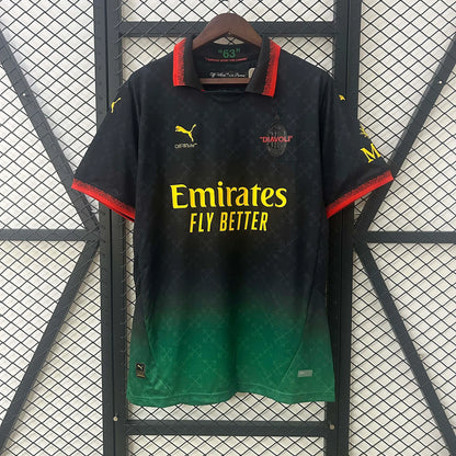2024/2025 AC Milan Fourth Away Black Soccer Jersey