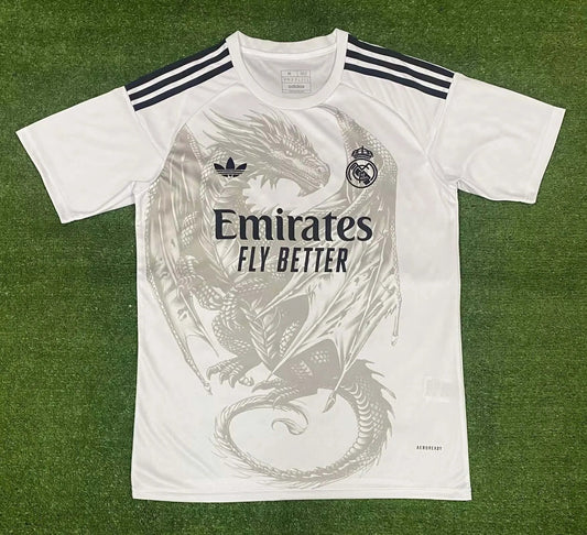 2024/2025 Real Madrid Special Edition White Gray Football Shirt