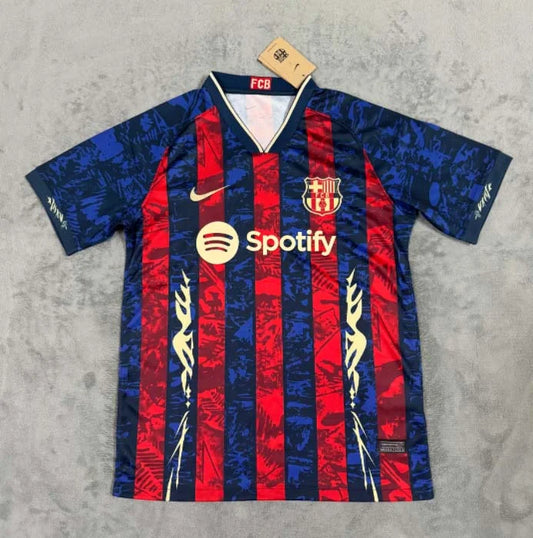 2024/2025 Barcelona Special Edition Red and blue Football Shirt