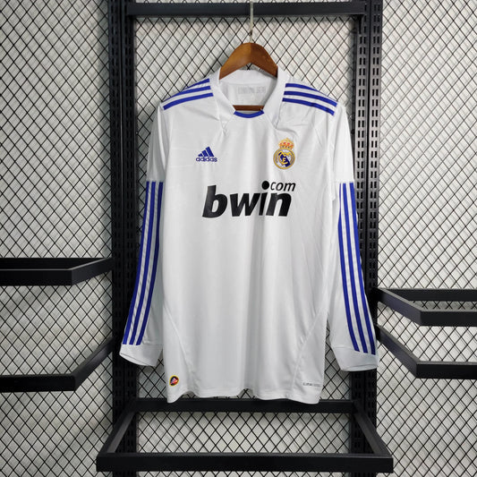 2010/2011 Retro Long Sleeve Real Madrid Home Soccer Jersey