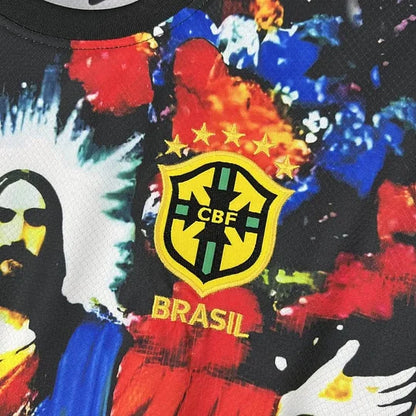 2024 Brazil Jesus Special Edition Colorful Football Shirt