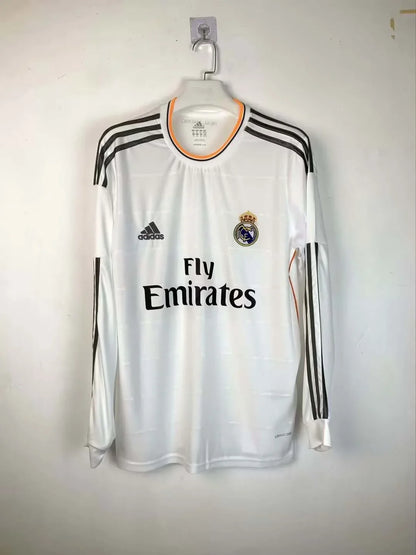 2013/2014 Retro Long Sleeve Real Madrid Home Football Shirt
