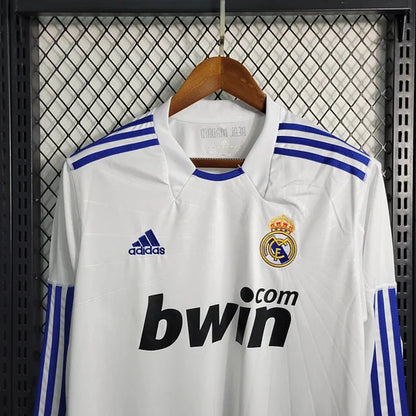 2010/2011 Retro Long Sleeve Real Madrid Home Soccer Jersey