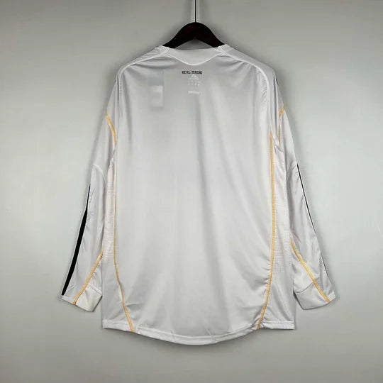 2009/2010 Retro Long Sleeve Real Madrid Home Football Shirt