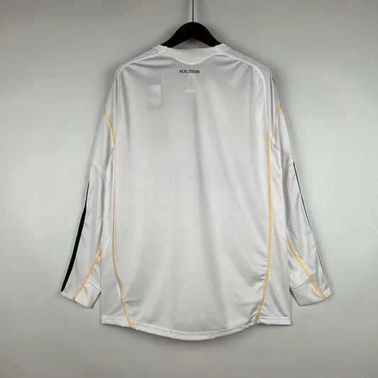 2009/2010 Retro Long Sleeve Real Madrid Home Football Shirt