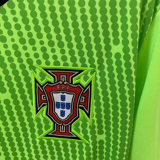 2025 Portugal Goalkeeper Green Football Jersey