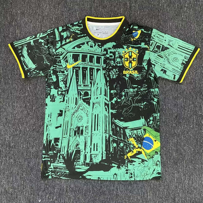 2024 Brazil Special Edition Green Football Shirt