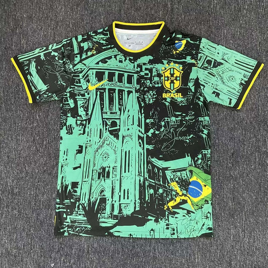 2024 Brazil Special Edition Green Football Shirt