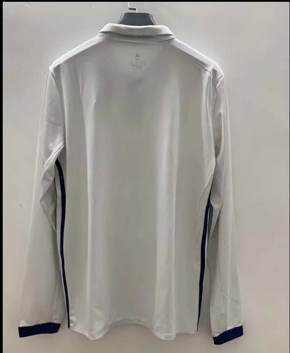 2016/2017 Retro Long Sleeve Real Madrid Home Football Shirt