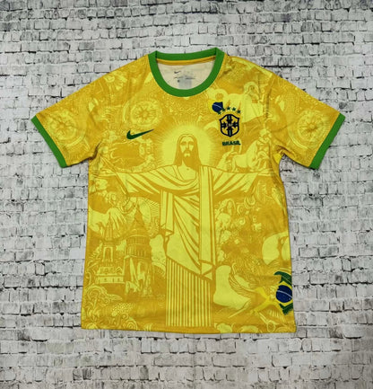 2024 Brazil Special Edition Jesus Yellow Football Shirt